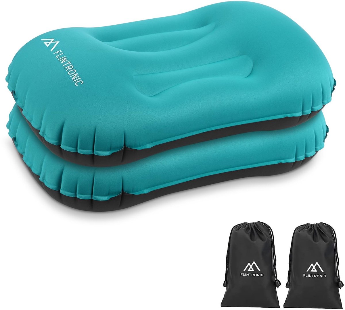 Dailygoods - flintronic Opblaasbaar campingkussen, TPU ultralicht opblaasbaar kussen voor strand, waterdicht, comprimeerbaar, comfortabel, opblaasbaar hoofdkussen, strandkussen voor buiten