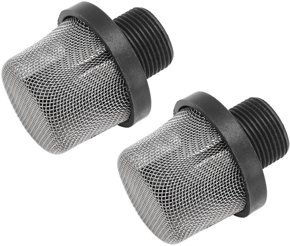 Dailygoods- Verfspuitinlaatfilters 2 Stuks - Handige Vervangingen - Accessoires voor Airless Verfspuiters - ABS/Iron - Bescherming Spuitmachine - Eenvoudige Installatie - Verfspuitfilter