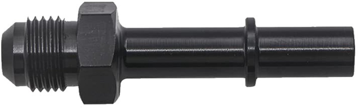 Dailygoods - Brandstofslangconnector - Aluminium adapter - Zwart - Snelkoppeling - Geschikt voor 5/16-3/8 brandstofslangen
