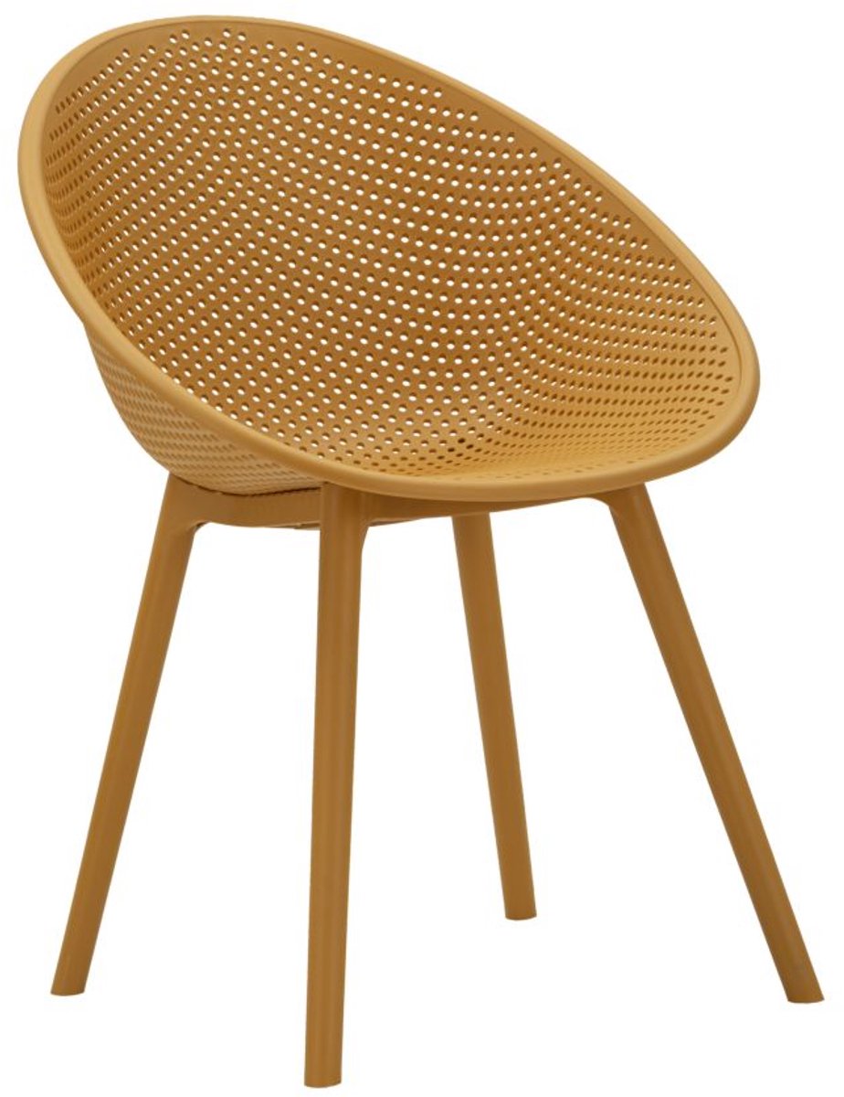 Stoel Ibiza Mustard Chair Set 2 Pcs 59×59×83 cm