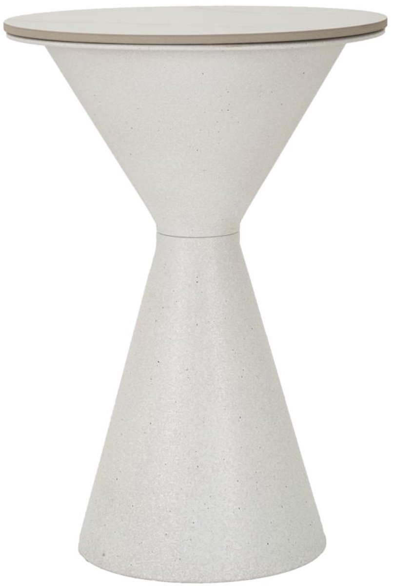 Mauro Ferretti Tafel White Double Ø 44,5×63 cm Wit