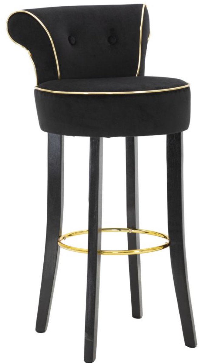 Mauro Ferretti Barkruk Luxy Black 46×48×96 cm