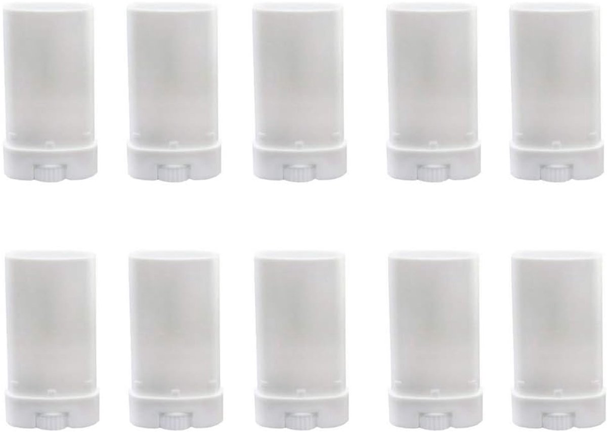 Cosmetica Tubes - Herbruikbare Verpakking - Zelf Producten Maken - Lekvrij Draaimechanisme - 10 Stuks 15ml - Wit