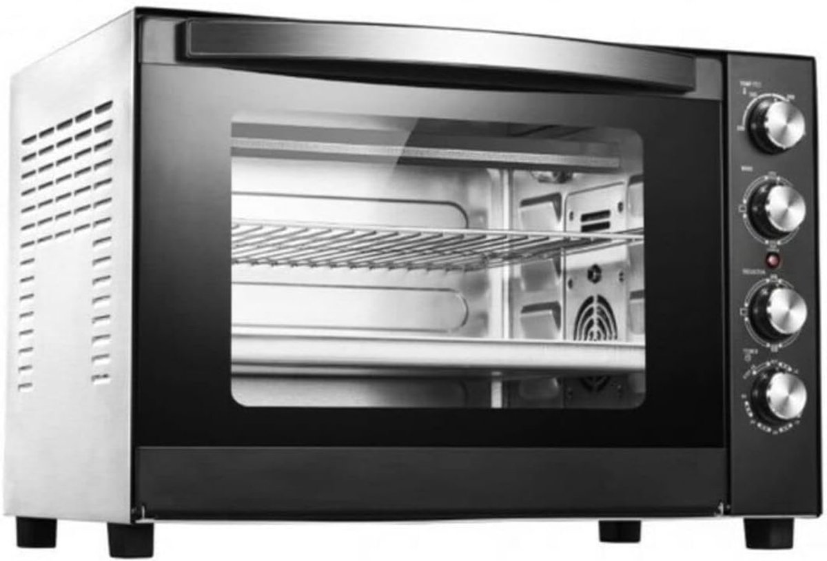 Convectieoven - Aanrechtoven - Maaltijden Bereiden - Grote Capaciteit - 48 Liter - Roestvrij Staal