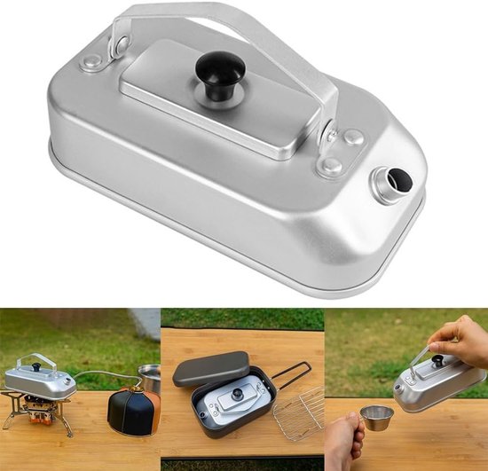 Camping Waterkoker - Outdoor Fles - Buiten Koken - Lichtgewicht Aluminium - 300ML Capaciteit - Zilver — afbeelding 3