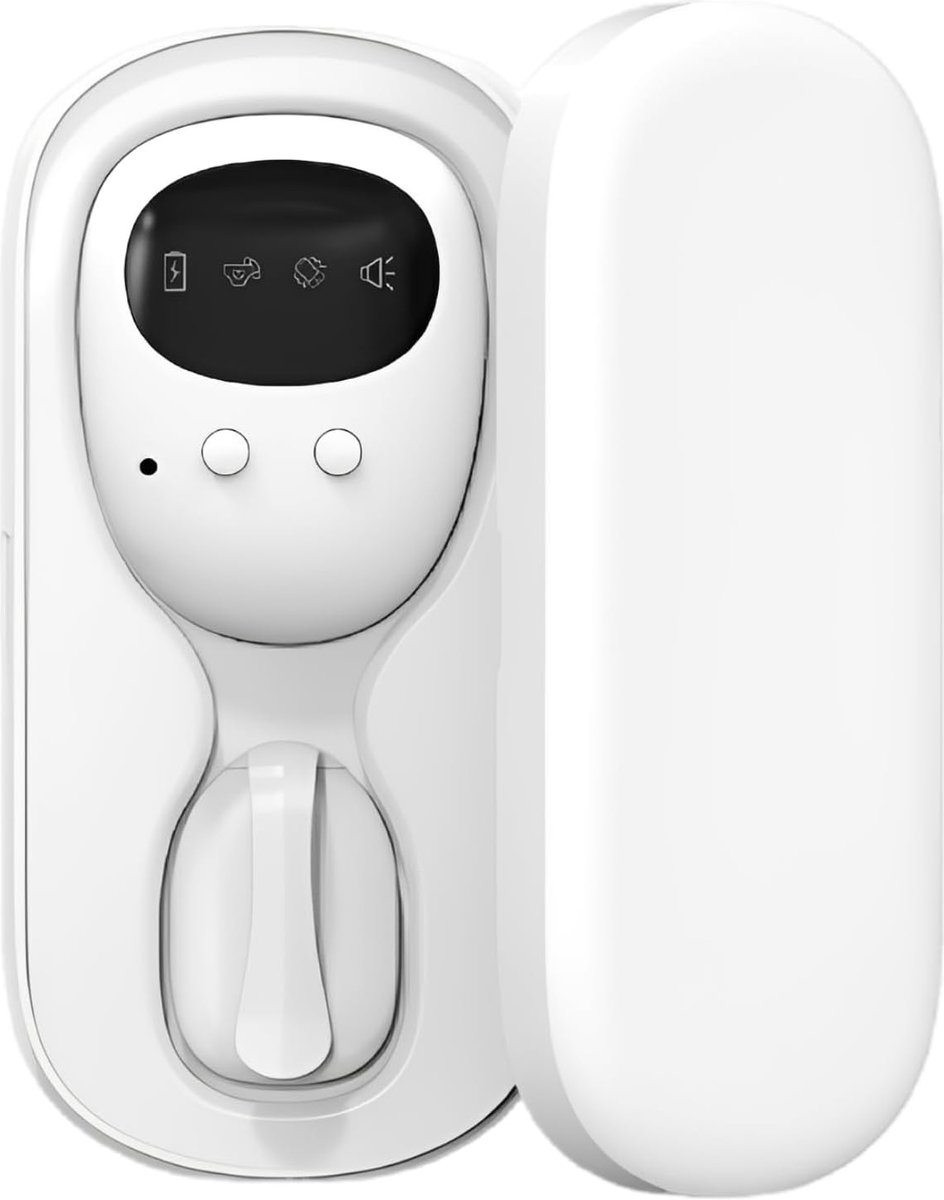 Nachtelijk Ongeluksalarm - Vochtigheidssensor - Discreet Monitoren - Tril en Geluid - Compact Ontwerp - Zwart