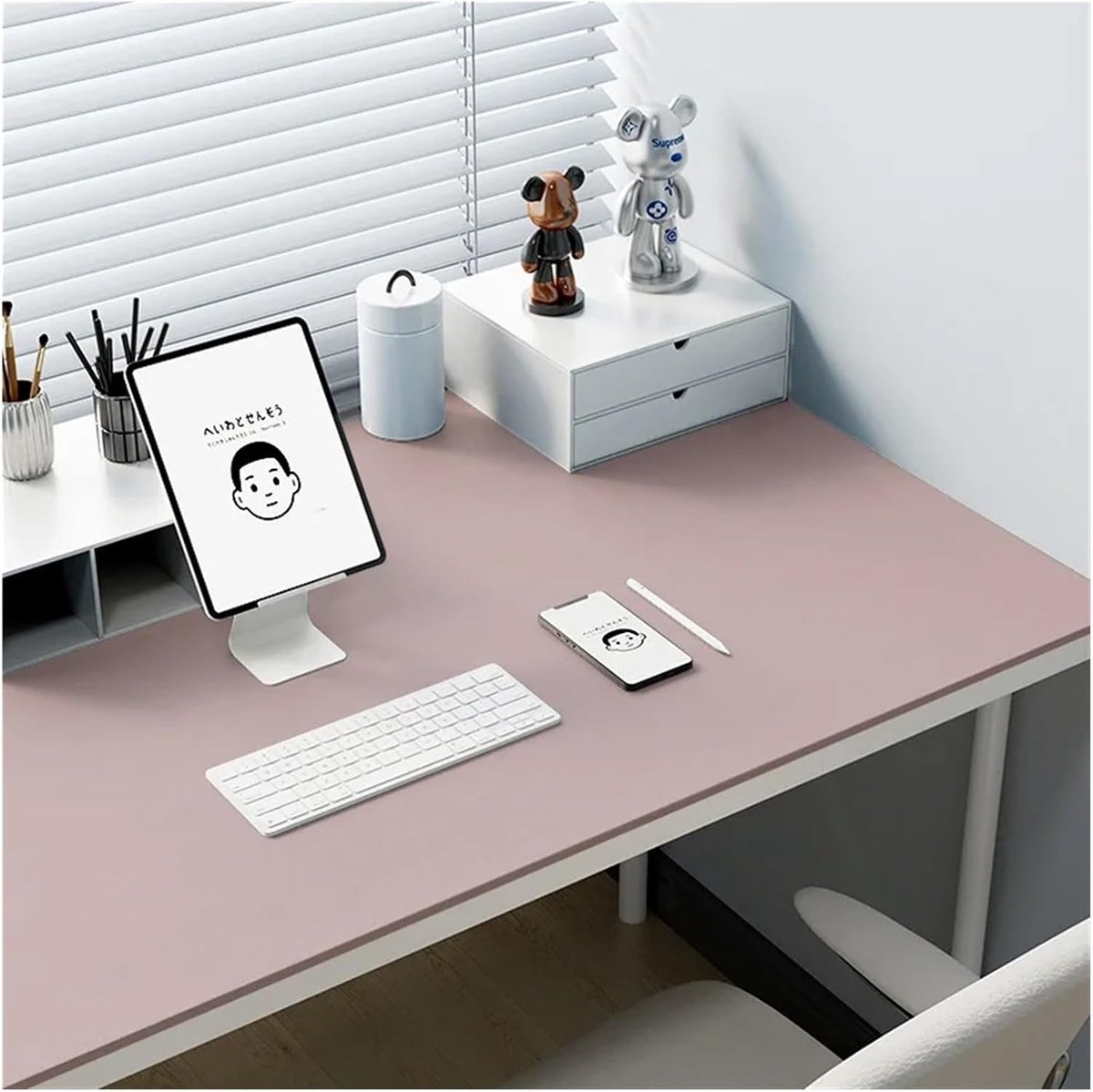 Bureau Mat - Beschermende Overlay - Bureau Beschermen - Waterproof Oppervlak - 40x100cm - Blauw