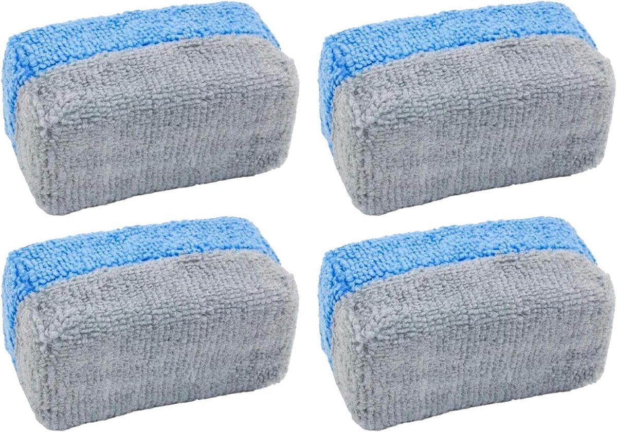 Microfiber Applicator Pads - Autoborstels - Auto Wassen - Krasvrije Toepassing - 9x4x4cm - Stijl 1
