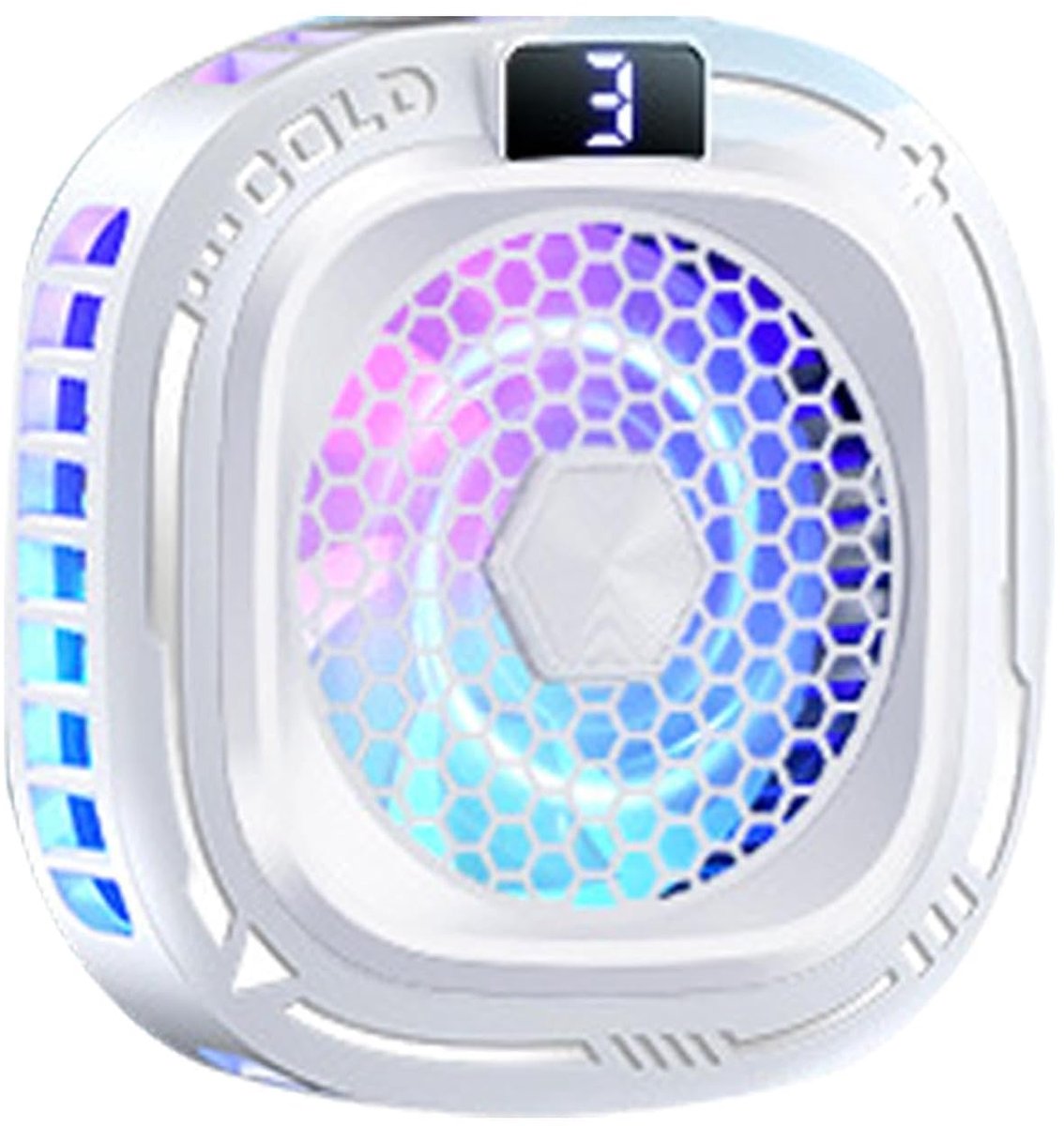Telefoonkoeler - Smartphone Koelventilator - Mobiel Gamen - Magnetisch Koellichaam - 5 x 9 x 5 cm - Wit