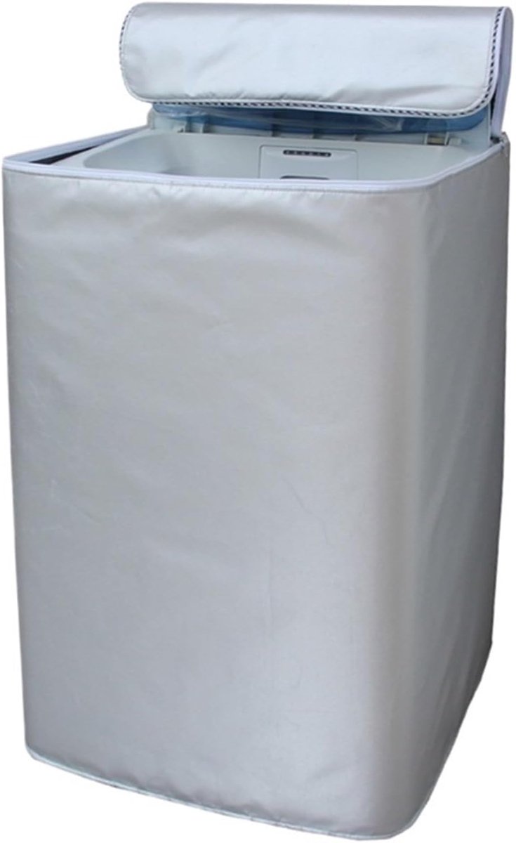 Wasmachinehoes Apparaatbeschermer Bescherming Buiten Waterdicht Polyester 53 x 55 x 86cm Zilverkleurig