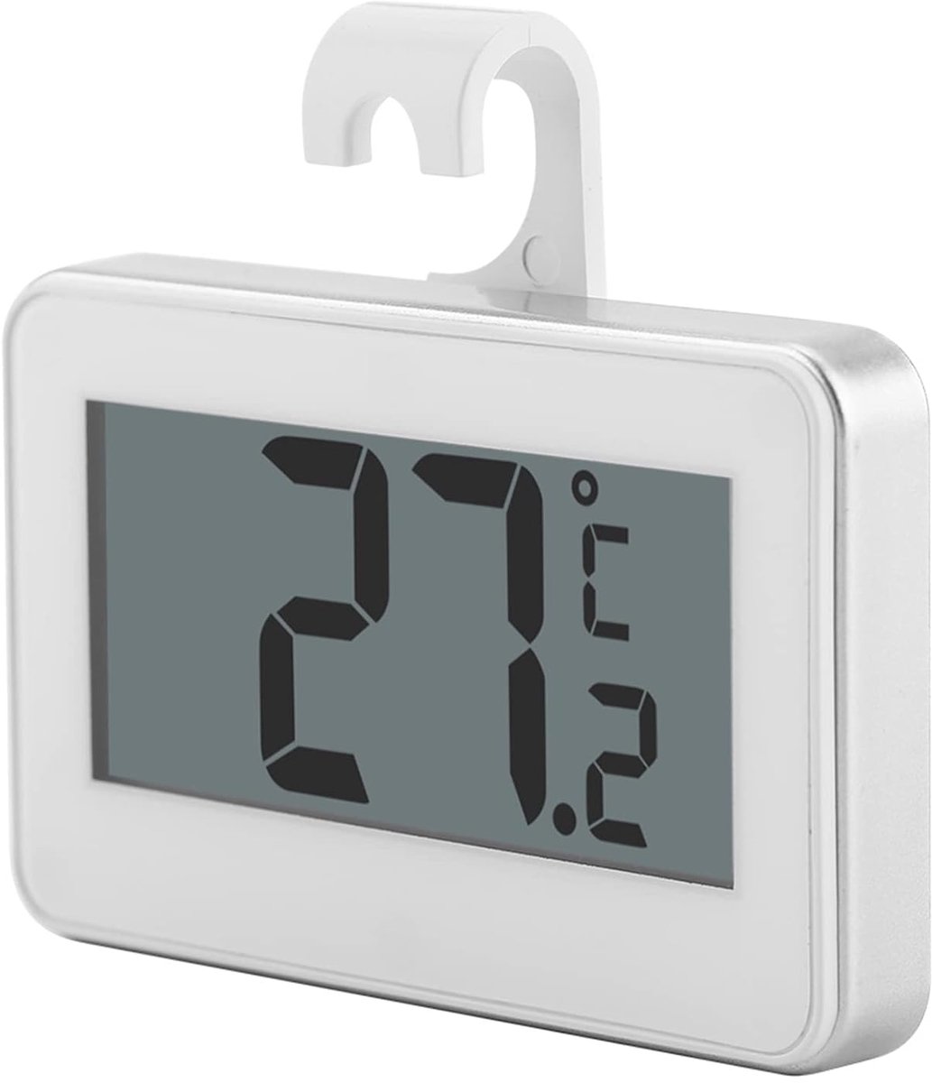 Digitale Koelkastthermometer - Vriezer Monitor - Voedsel Bewaren - Groot LCD Display - -20 tot 60 Graden - Wit