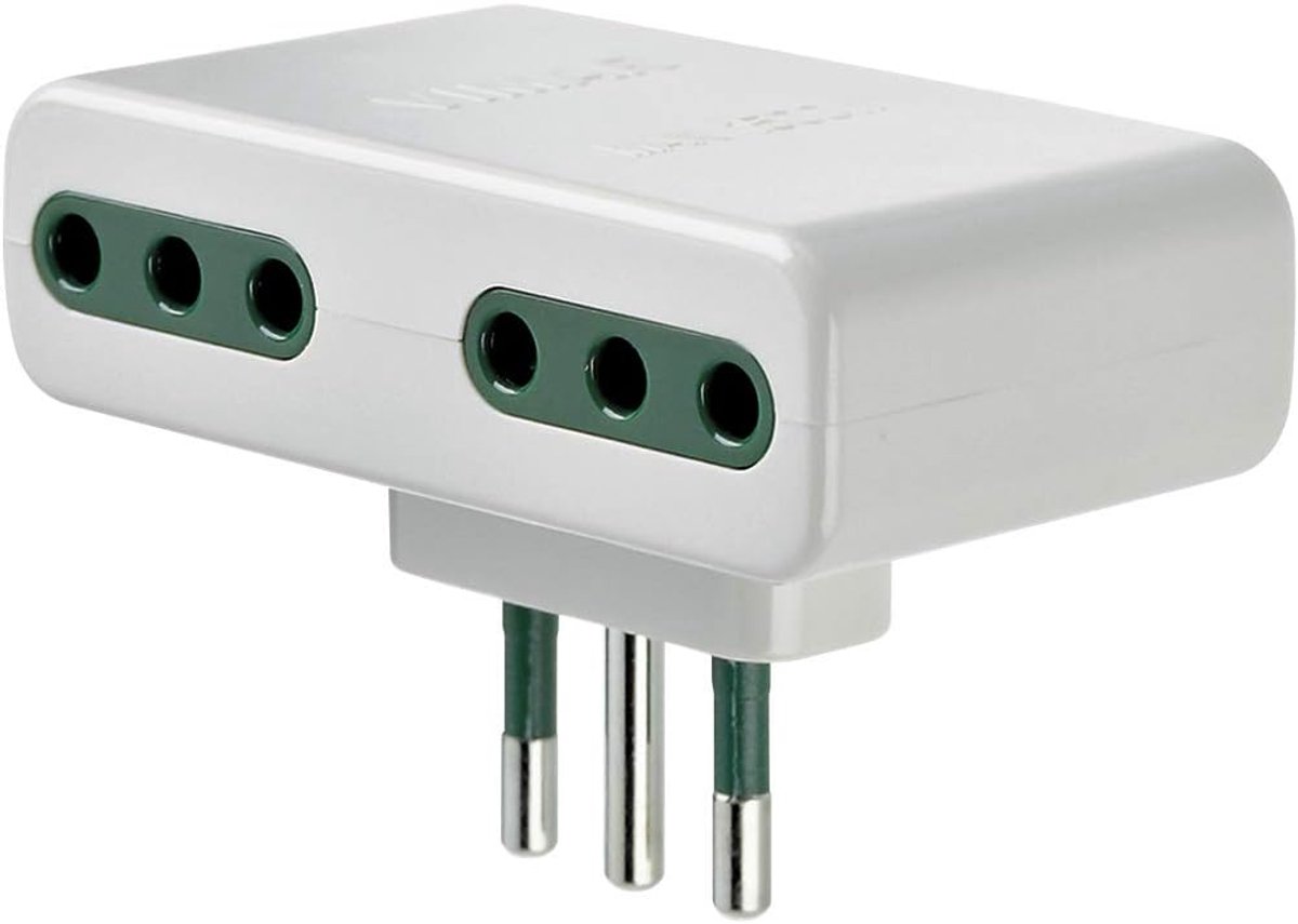 Stekker Adapter - Stopcontact Verlenging - Elektrische Aansluitingen - Meerdere Poorten - 30 x 195 cm - Wit