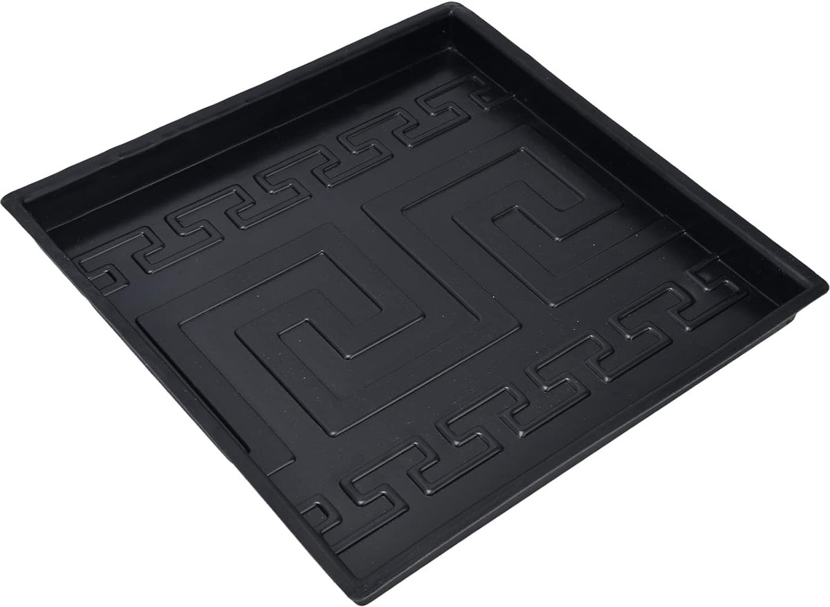 Betonmal Herbruikbaar - Tegelvorm Decoratie - Tuinpad Aanleggen - Duurzaam ABS Plastic - 327 cm - Zwart