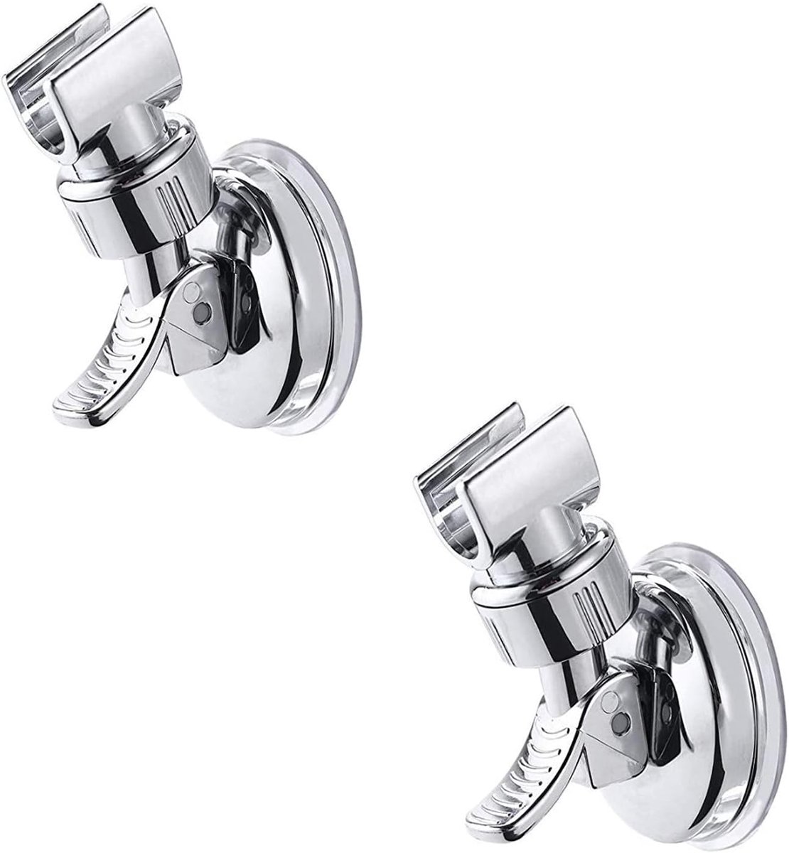 Douchehouder - Handdouche Houder - Douchen - 360 Graden Draaibaar - 2 Stuks - Zilver