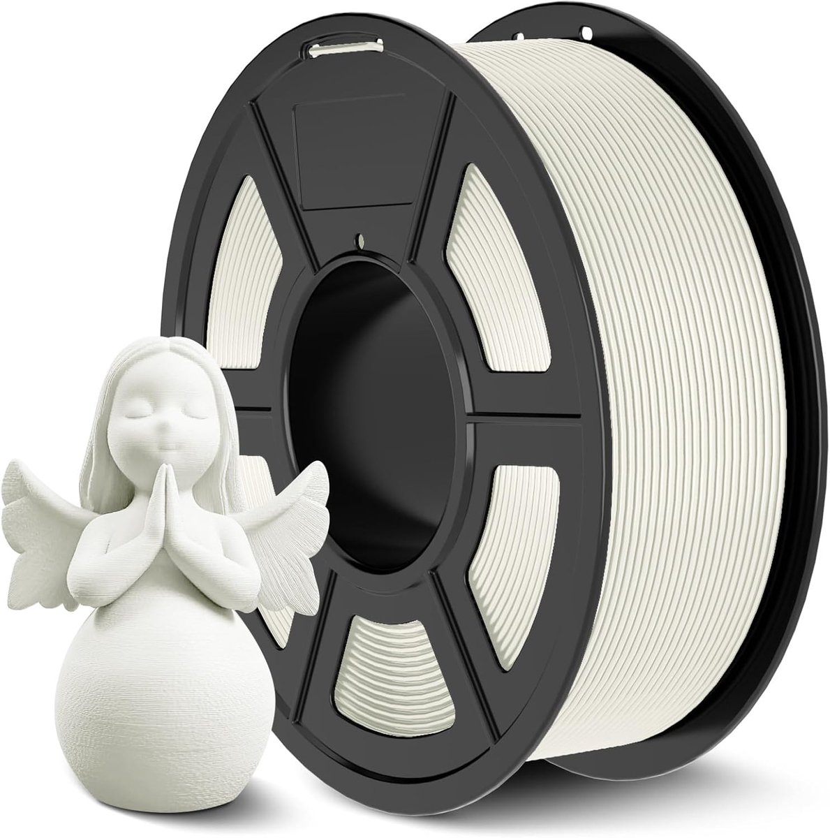 3D Printer Filament - ABS Draad - Modelbouw Printen - Anti-warping Formule - 1 kg Wit - Wit
