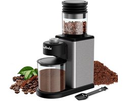 Elektrische Koffiemolen - Bonenmaler - Verse Koffie - 25 Maalstanden - 2-12 Kopjes - Roestvrij Staal