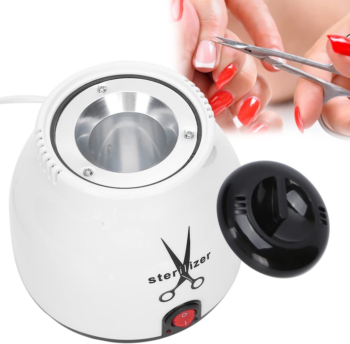 Dailygoods- Sterilisator Elektrisch 200 °C - Sterilisator Manicure - Sterilisator Nagelstudio - Roestvrij Staal - ABS-Materiaal - Automatische Reiniging - Reinigingsmachine
