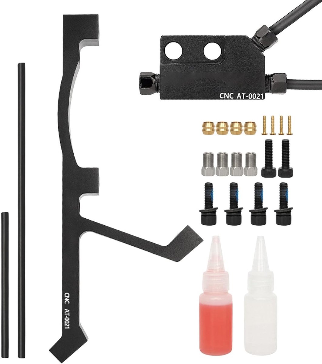 Schijfremadapter Achterwiel - Montagebeugel Fiets - Fietsen Verbeteren - Voor 203/220mm Rotor - Aluminiumlegering - Zwart
