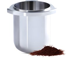 Koffie Doseerbeker - Roestvrij Staal - Espresso Bereiding - Onafhankelijk Ontwerp - 54 mm - Zilver