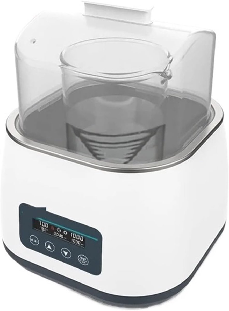 Magnetische Roerder - Laboratorium Roerder - Vloeistoffen Mengen - Met Waterbad - Digitaal Display - Zwart