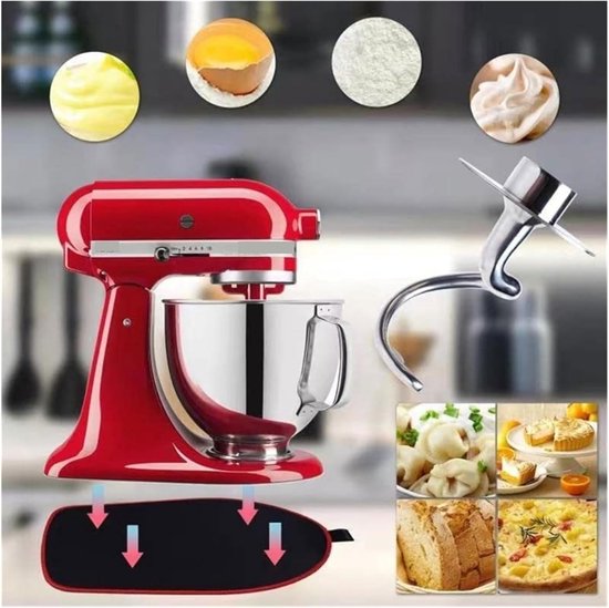 Mixer Deeghaak - Stand Mixer Accessoire - Zwaar Deeg Mengen - Roestvrij Staal Materiaal - 50 gram - Zilverachtig van Merkloos — afbeelding 3