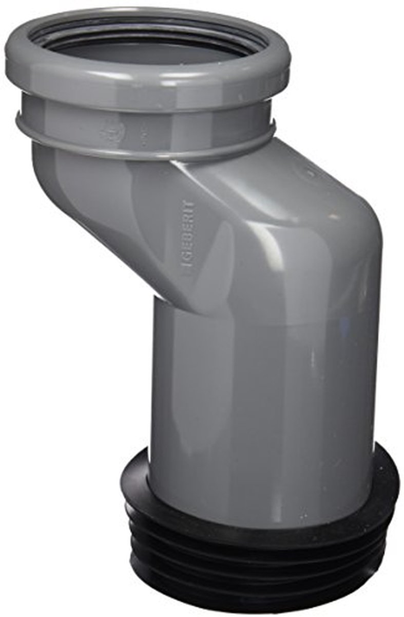 Aansluitset Toilet - Spoelmanchet Set - WC Aansluiten - Compenseert Ongelijkheden - 90/110 mm - Grijs