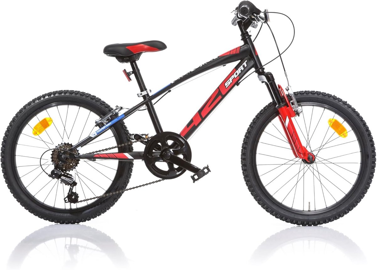Kinderfiets - Jongensfiets - Buiten spelen - Lichtgewicht aluminium frame - 20 Inch - Zwart