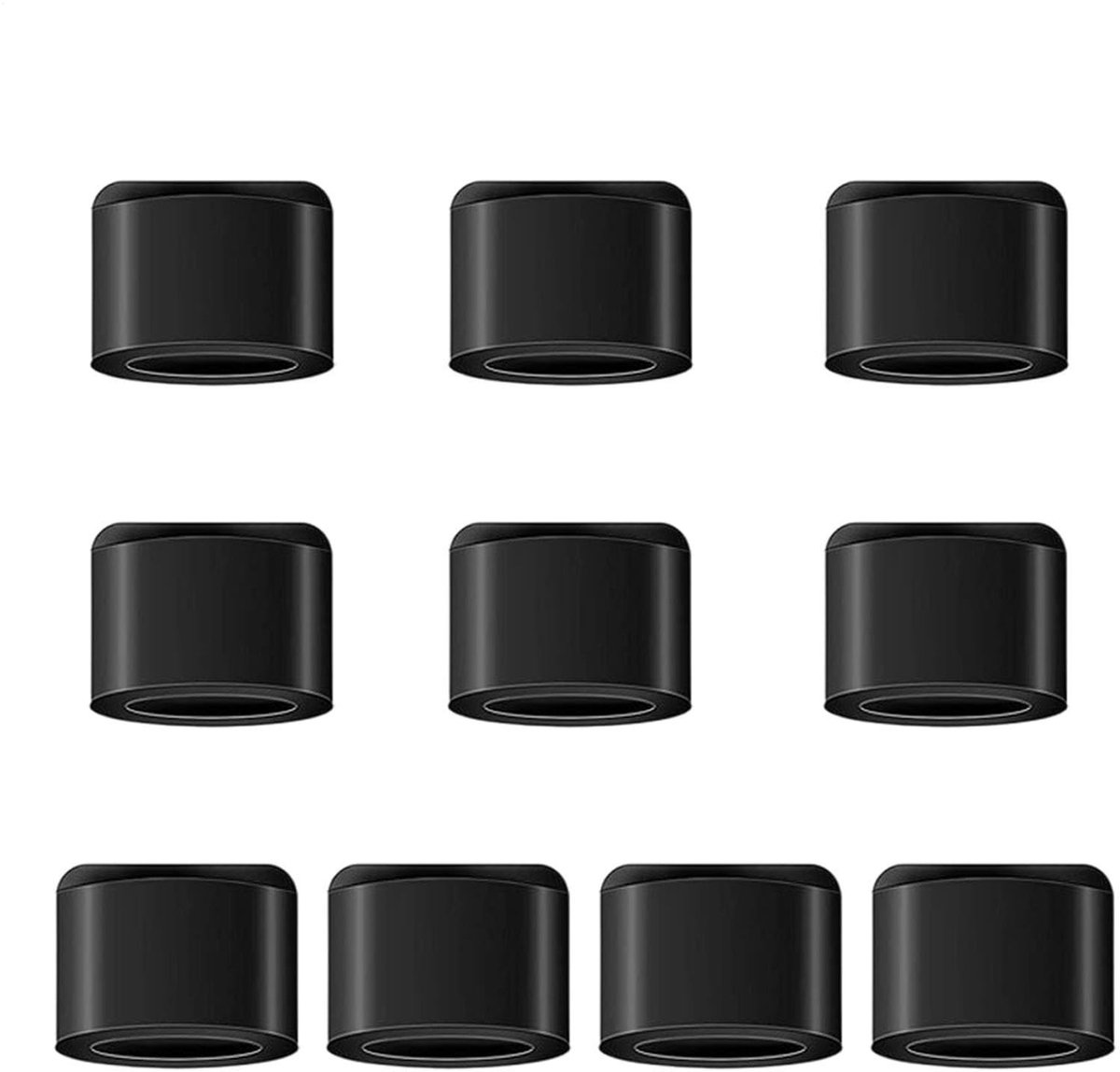 Dailygoods- Rubberen Voeten Hittebestendig - Siliconen Bumpers - Anti-Kras Bescherming - Herbruikbare Onderdelen - Set van 10 - Voor Air Fryer - Airfryer Voeten