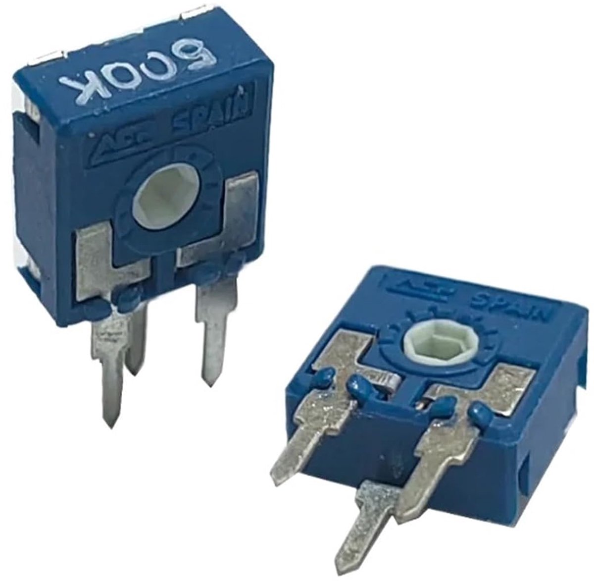 Trimmer Potentiometer - Variabele Weerstand - Elektronische Circuits - Horizontaal Instelbaar - 500K Ohm - Niet Gespecificeerd