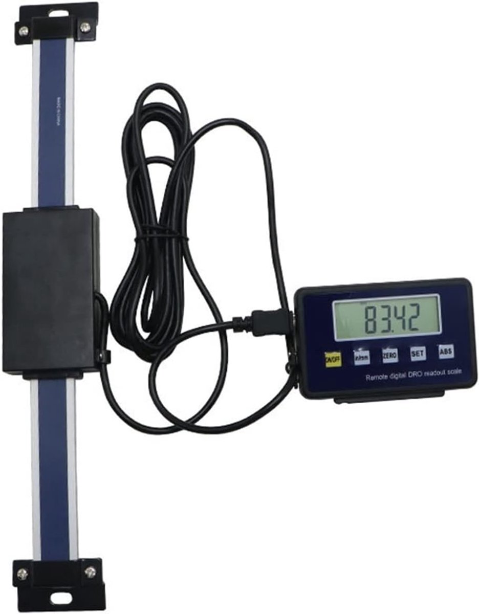 Digitale lineaire schaal - Externe display liniaal - Precisie meten - 2-in-1 balk ontwerp - 0-150 mm - Zilver