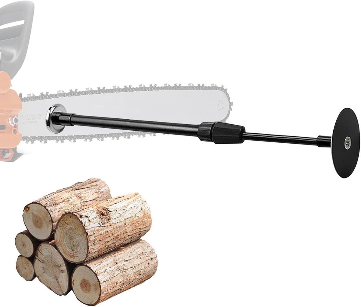 Brandhout Meetgereedschap - Telescopische Meetstaaf - Nauwkeurig Hout Zagen - Magnetische Bevestiging - 16 tot 26 Inch - Zwart
