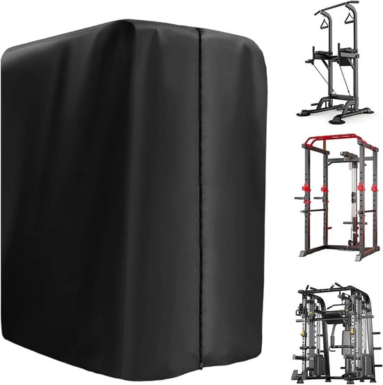 Beschermhoes Trainingsapparatuur - Stofvrije Hoes - Fitness Apparatuur - Waterdicht Oxford Materiaal - 105 x 175 x 185 cm - Zwart