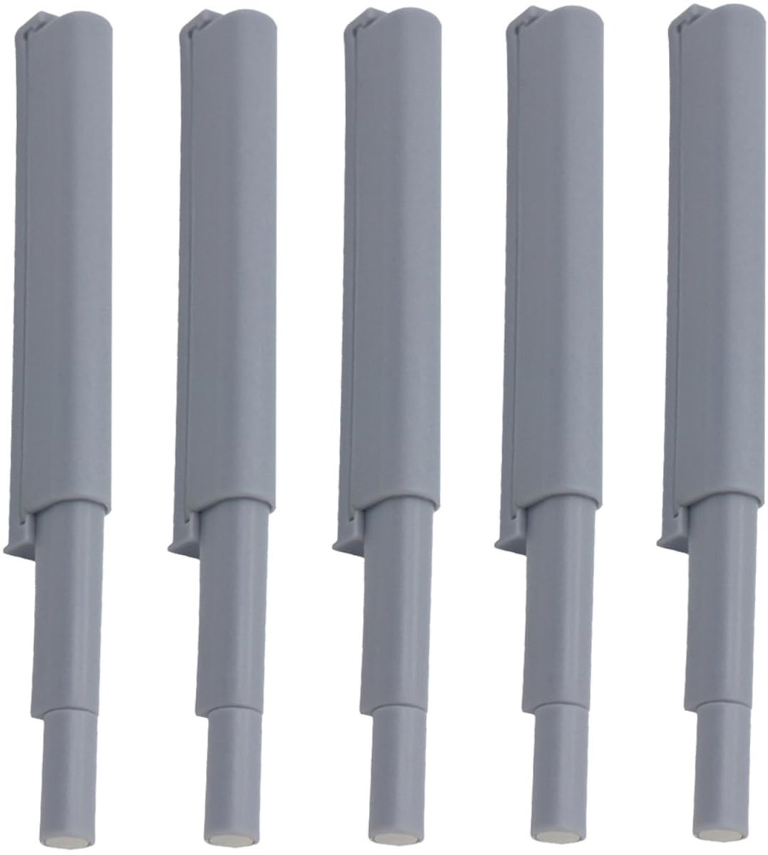 Dailygoods- Demper 10 Stuks - Kastdeurdemper - Magnetisch Aanraaksysteem - ABS-Materiaal - Eenvoudige Installatie - Afmetingen 12,5 x 1 x 1 cm - Kastdeurbuffer