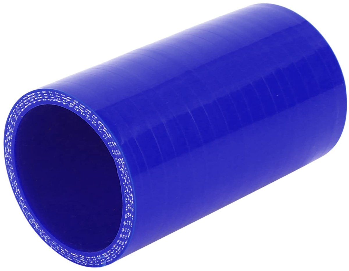 Dailygoods- Koelslang 50mm - Siliconen - Blauwe Verloopstuk - Hoge Temperatuurbestendigheid - Anti-botsing - Flexibel en Duurzaam - Siliconen Slang
