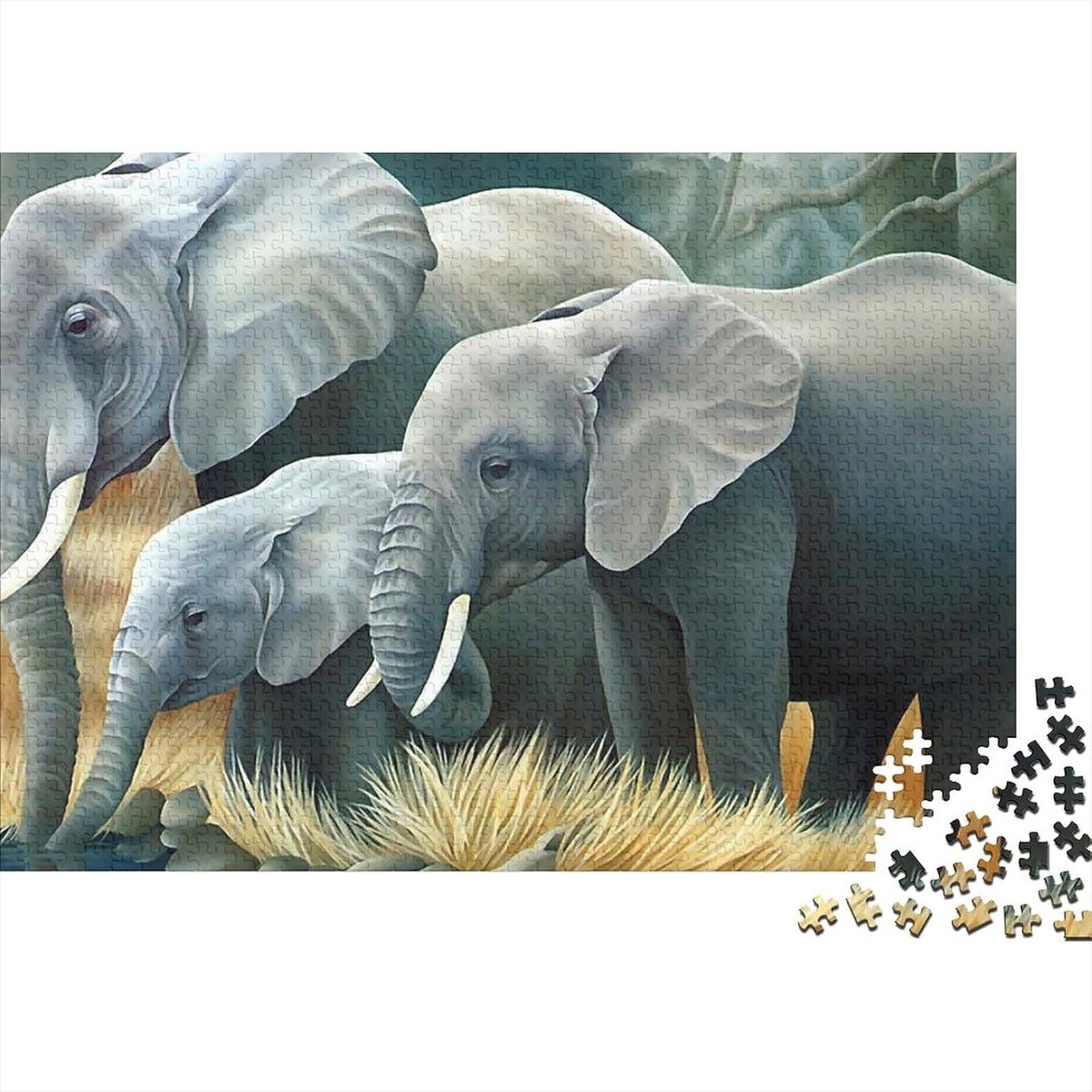 Legpuzzel Volwassenen - Kunstpuzzel Dieren - Ontspannend Spel - Met Bonus Poster - 75x50cm - Stijl
