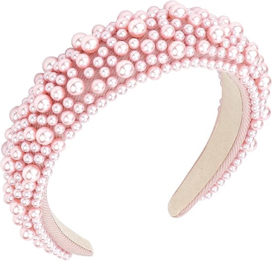 Dailygoods- Kralenhoofdband met parelkralen - Haaraccessoires vrouwen - Haaraccessoires bruid - Glamour - Verfijning - Perfect voor bruiloften - Haaraccessoire