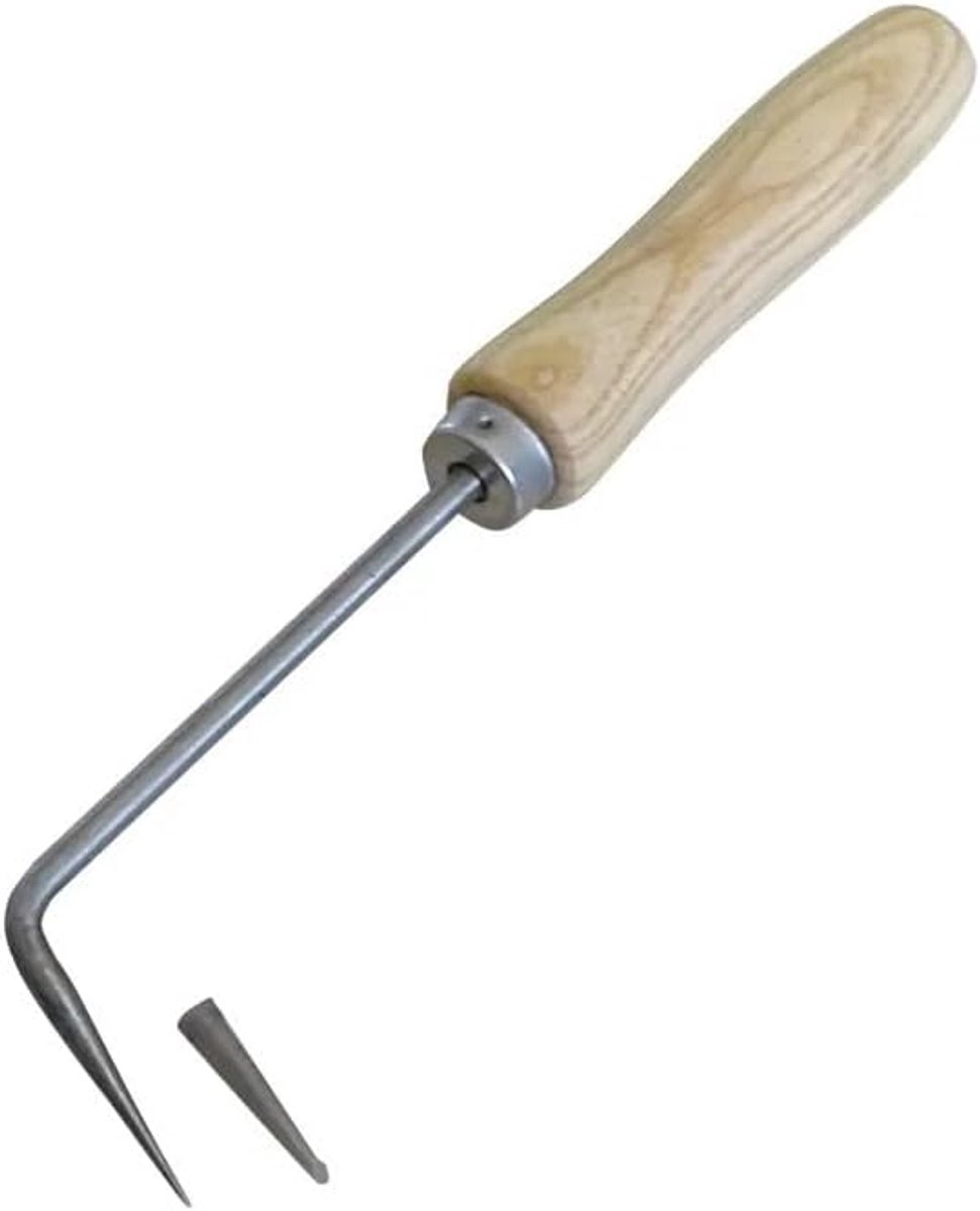 Naad Tester - Dakfolie Naald - Waterdicht Maken - Stalen Punt - 220mm - Houtkleurig