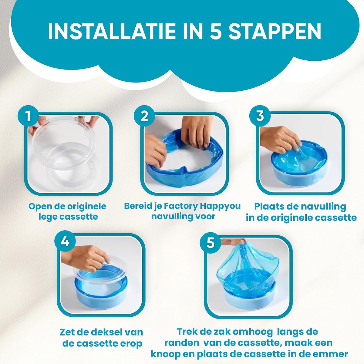 Navulzakjes voor Luiercontainers - Meerlaags LDPE - Compatibel met Diverse Merken - Geurloos - Voor Ouders