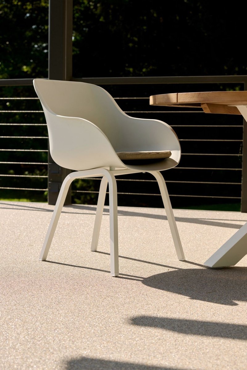 Hartman Le Soleil Element fauteuil dining - Blanc - pieds alu