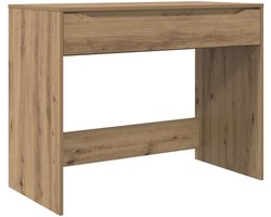 vidaXL - Bureau - met - lade - Artisan - Eik - Geconstrueerd - hout - 100 - x - 50 - x - 78 - cm