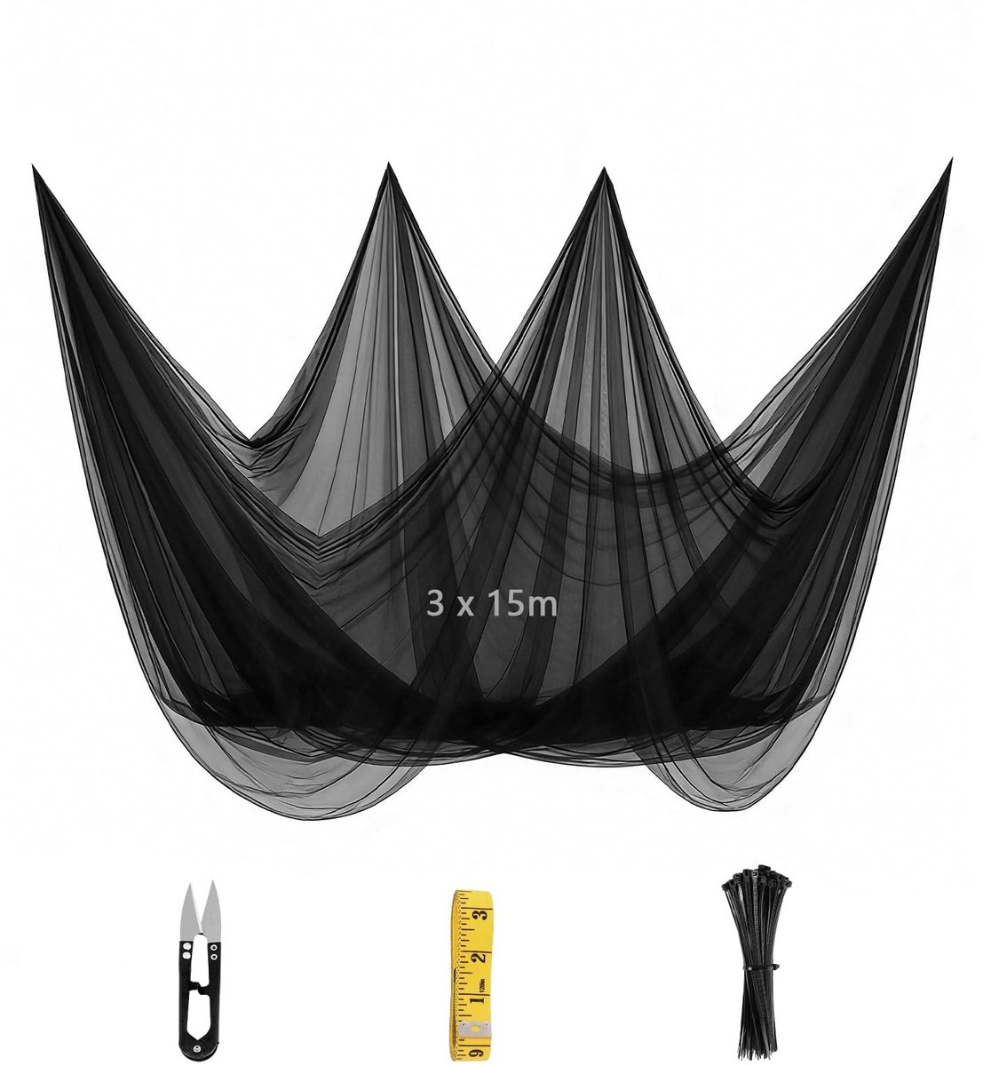Dailygoods - Klamboe 3m x 15m - Insectenwerend Net voor Buiten