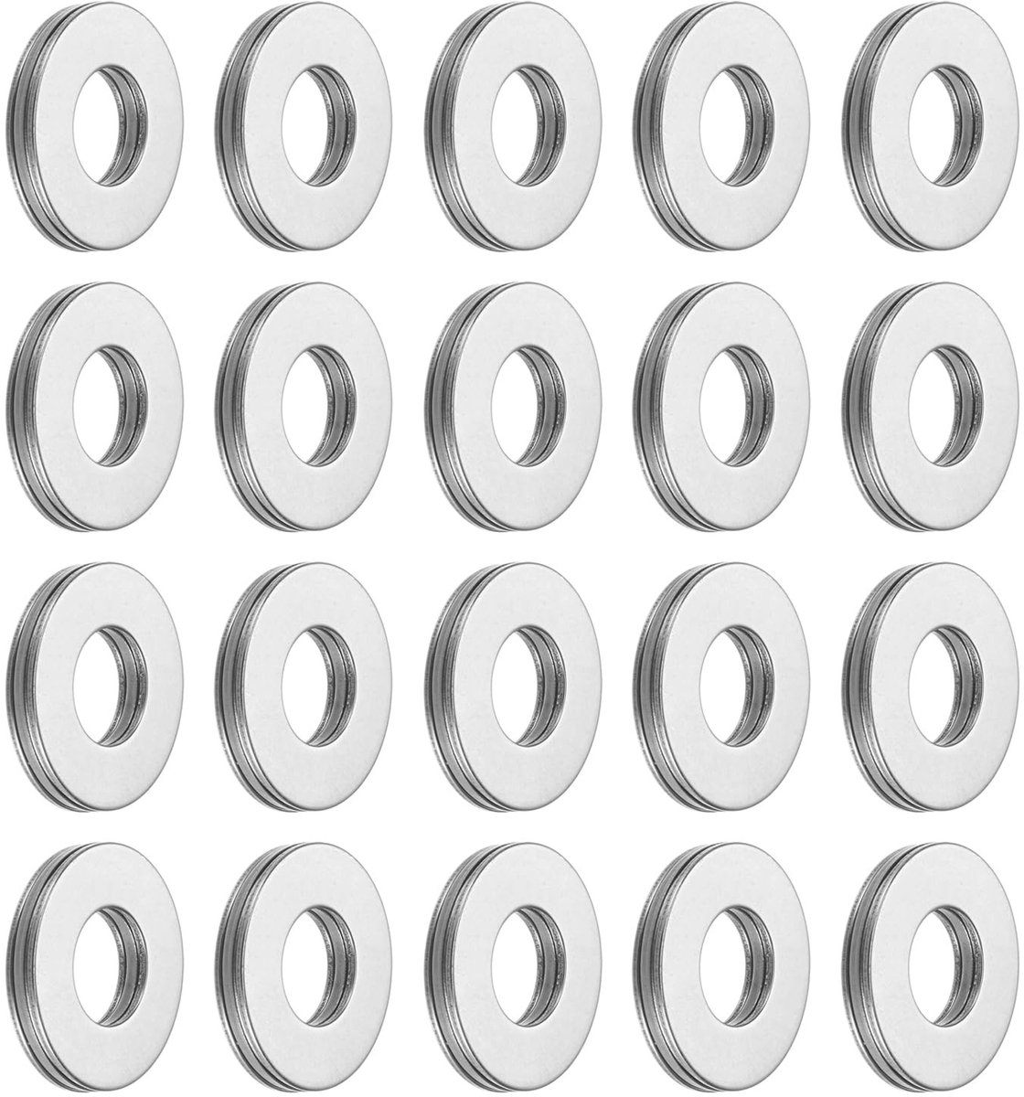 Dailygoods- Axiaal Rollager 30 mm Boring - 47 mm OD - 2 mm Dikte - Chroomstaal - 65Mn Sluitringen - Duurzaam voor Landbouwmachines - Lager