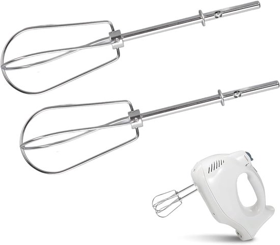 Handmixer Opzetstukken - Roestvrij Staal - Bakken en Koken - Vaatwasserbestendig - 2 stuks - Zilver — afbeelding 4