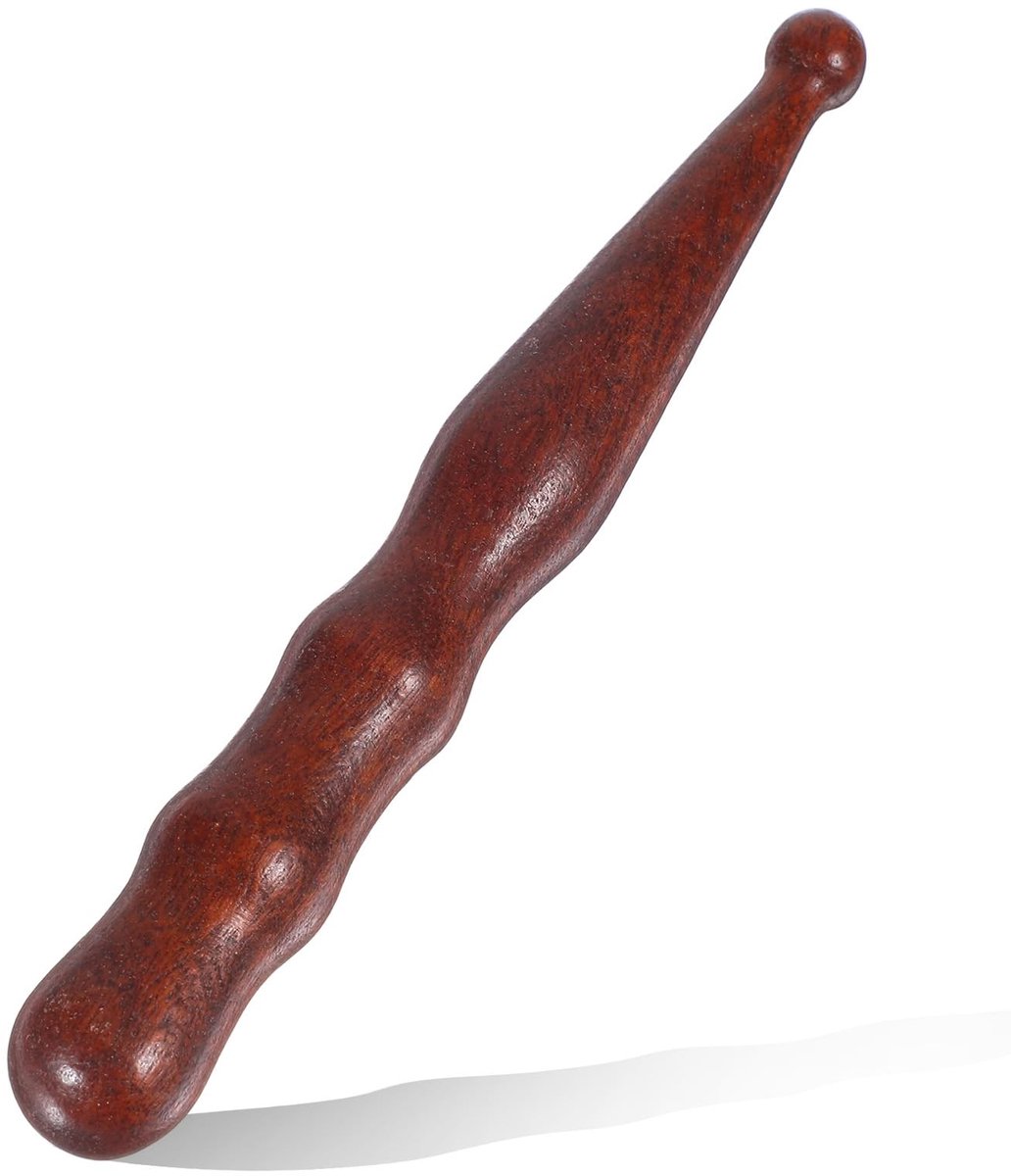 Dailygoods- Acupressuur Pen Houten - Massage Stick - Drukpunt Tool - Ontspanning Lichaam - Sandelhout - 14.2 cm