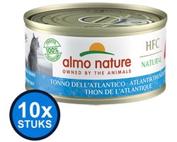 10x Almo Nature HFC - Tonijn (Atlantisch) - Kattenvoer Natvoer - 70g