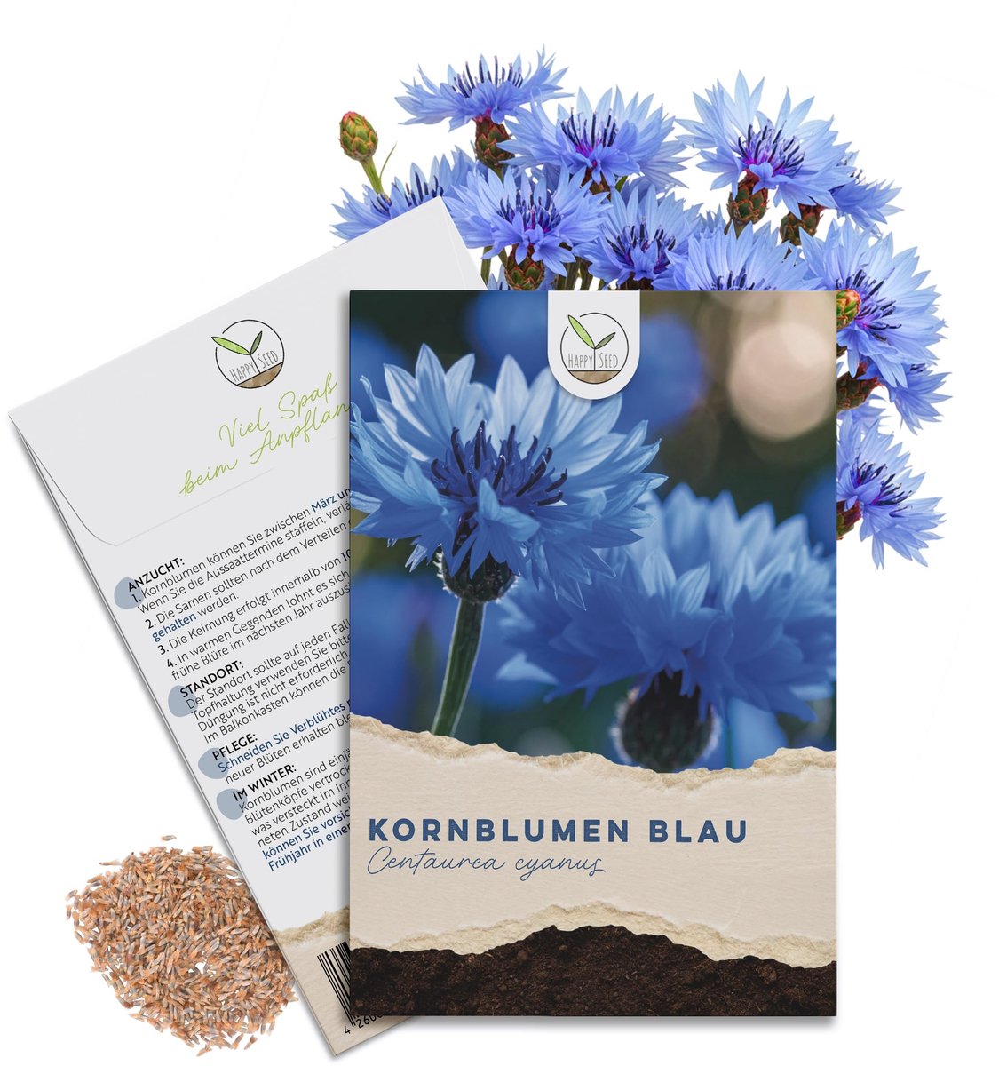 Dailygoods- Korenbloemzaden 1000 stuks - Meerjarig - Bloemzaadjes mix - Blikvanger voor bijen - Zonnige bloemenweide - Heldere bloemen - Bloemzaad