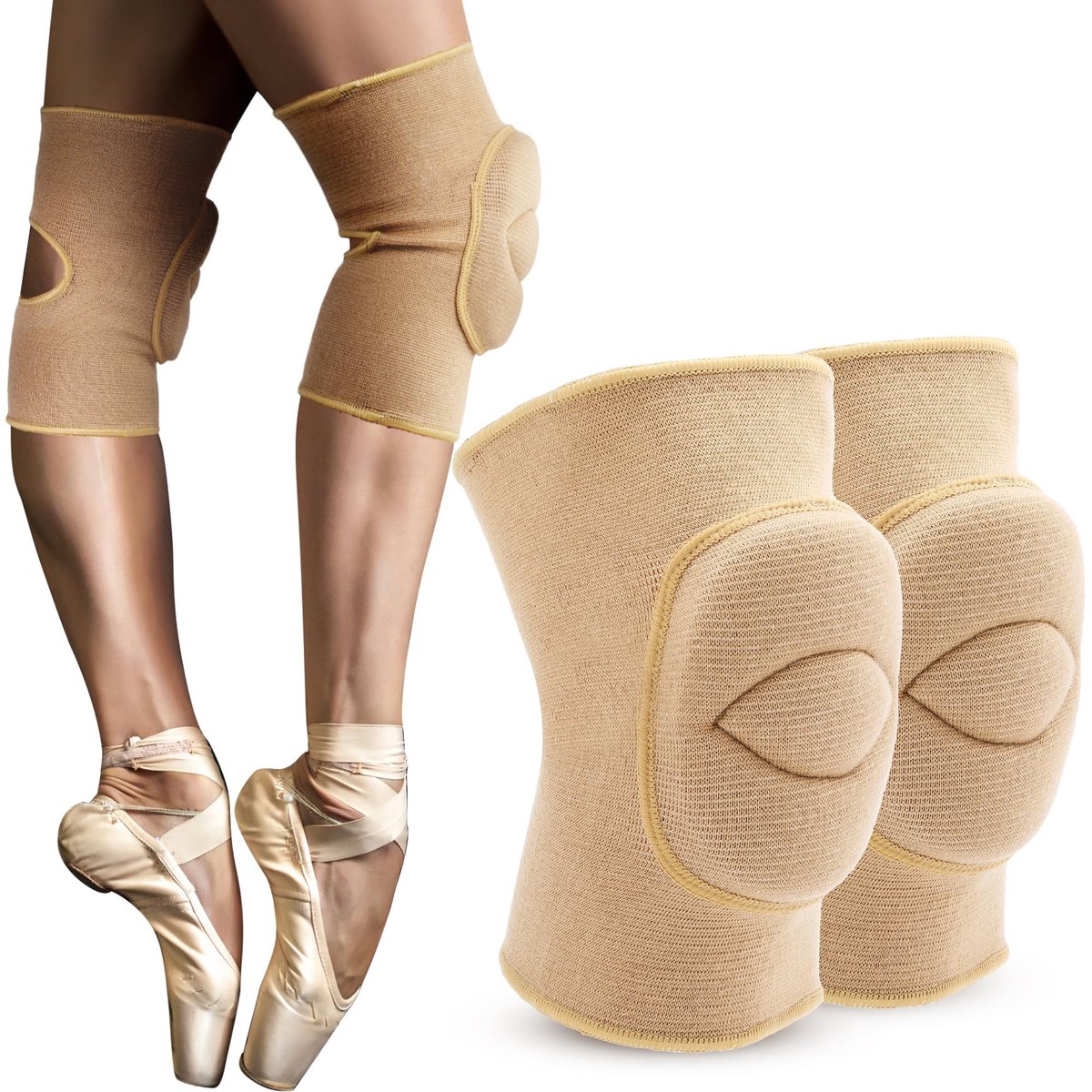 Dailygoods- Kniebeschermers 20mm Dikke Spons - Kniebeschermers Dansen - Kniebeschermers Volleybal - Ademend - Schokdemping - Comfortabel - Kniebescherming