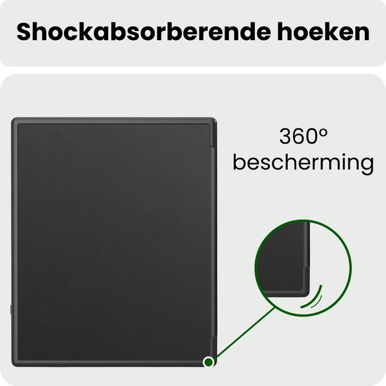 Hoes Geschikt voor Kobo Elipsa 2E Hoesje Bookcase Cover Hoes - Hoesje Geschikt voor Kobo Elipsa 2E Hoes Cover Case - Zwart — afbeelding 4