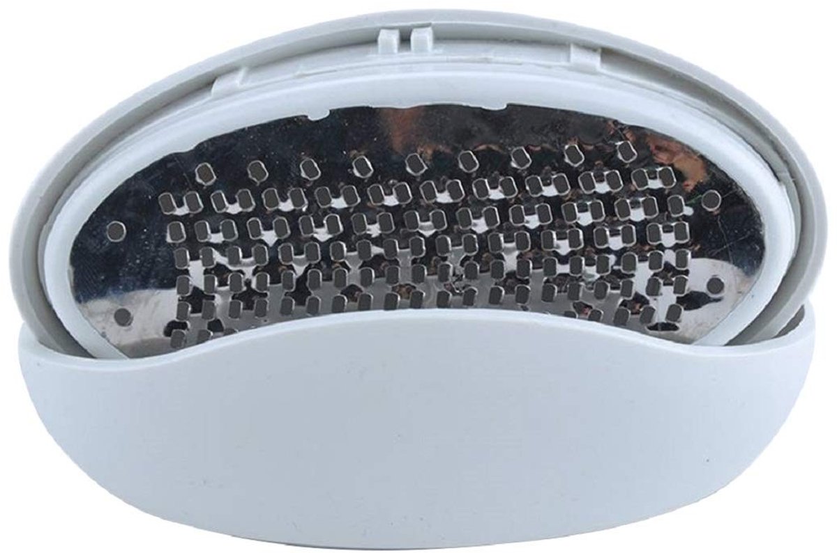 Dailygoods- Voetvijl Professionele Eeltverwijderaar - 2 Stuks - Ovaal - Ergonomische Handgreep - Roestvrij Staal - Duurzaam en Slijtvast - Eeltvijl