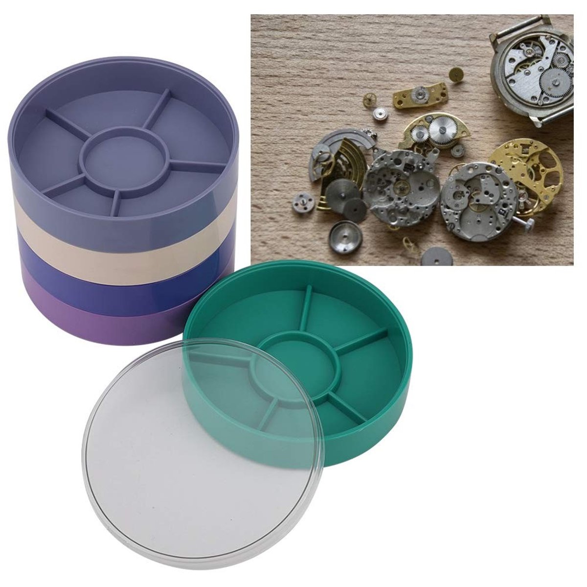 Dailygoods - 5 Layer Horloge Onderdelen Opbergdoos - Voor Horlogemaker Reparatie